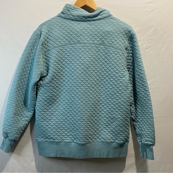 Woods FARNHAM III WOMEN'S 1/4 SNAP
SWEATSHIRT Two tone teal blue Size Large - Picture 8 of 14